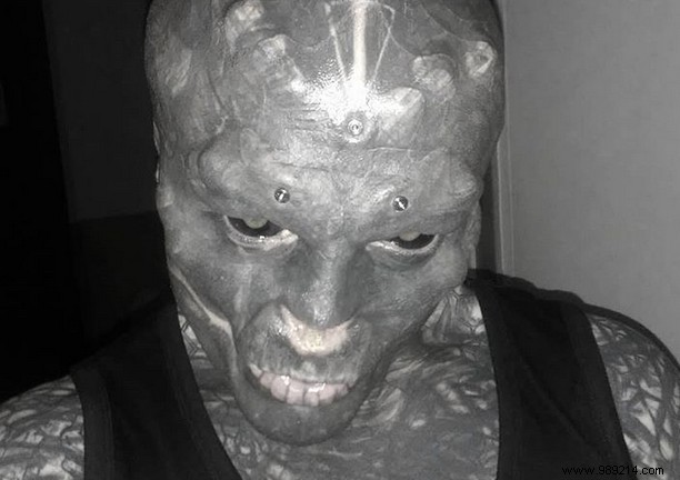 Who is this  Black Alien  adept at extreme body transformations? 