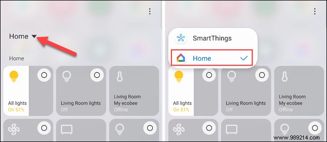 How to control your smart home from Samsung quick settings 