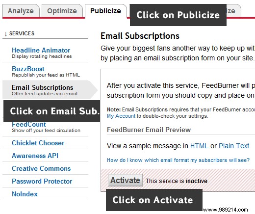 Create a free email newsletter service with WordPress