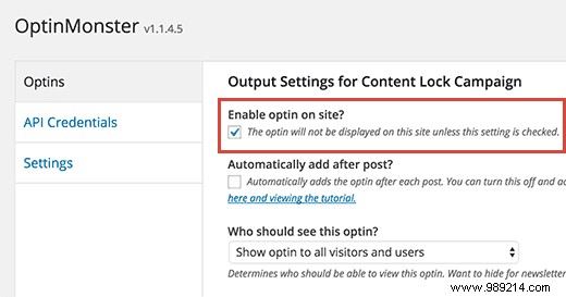 How to add content blocking in WordPress