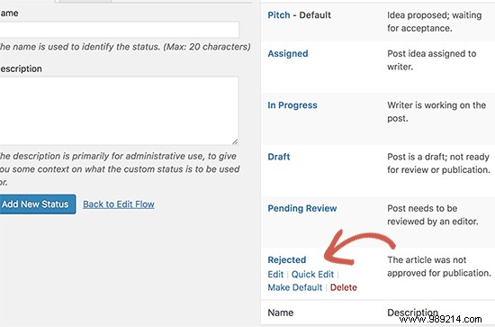 How to add custom post status for blog posts in WordPress