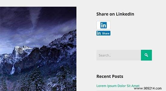 How to Add Official LinkedIn Share Button in WordPress