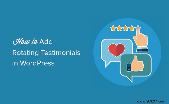 How to add rotating testimonials in WordPress