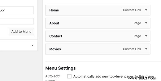 How to add post type archive in WordPress navigation menus