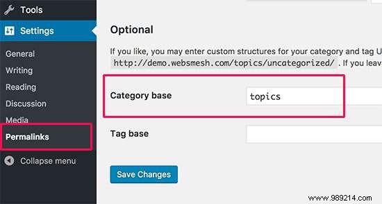 How to change the base category prefix in WordPress