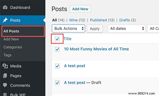 How to Bulk Delete WordPress Posts (2 Easy Solutions)