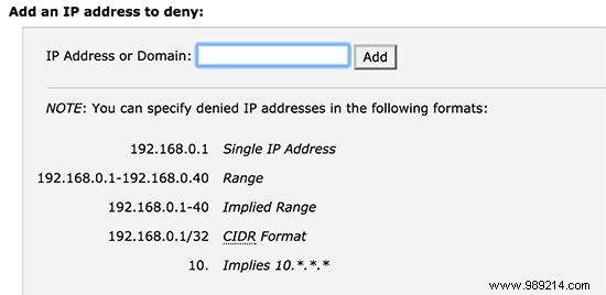 How to block IP addresses in WordPress