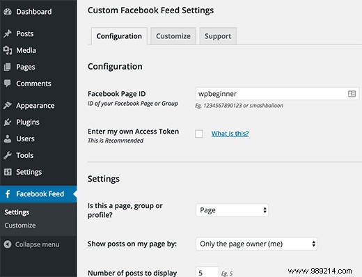 How to create a custom Facebook feed in WordPress