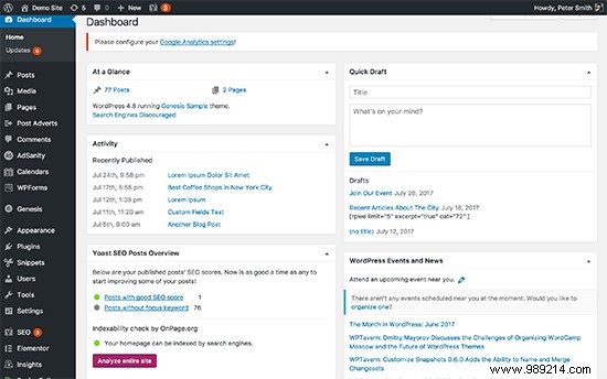 How to create a customer dashboard in WordPress