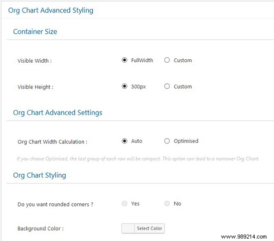 How to create your company organization chart in WordPress