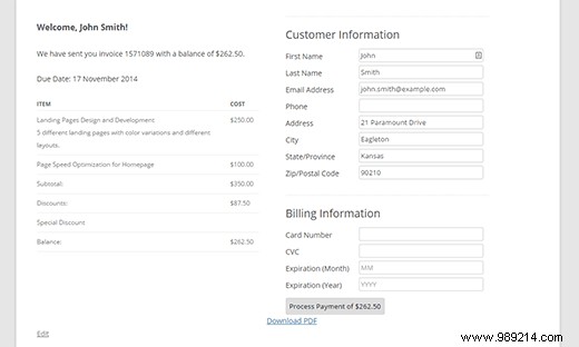 How to create customer invoices using WordPress