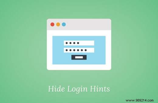 How to disable login suggestions in WordPress login error messages