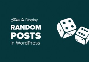 How to display random posts in WordPress