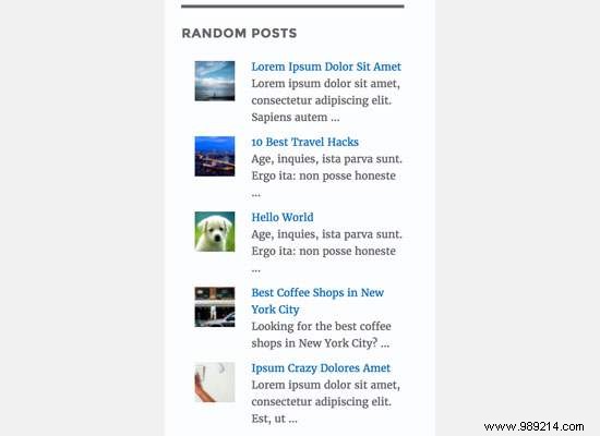 How to display random posts in WordPress