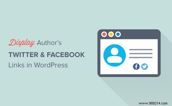 How to show the author s Twitter and Facebook on the profile page