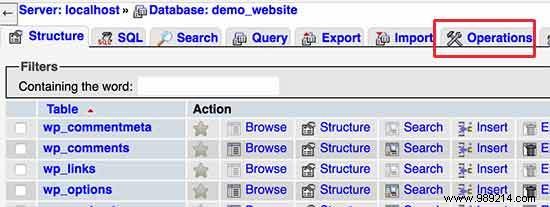 How to mirror WordPress database using phpMyAdmin