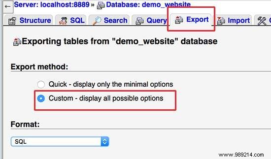 How to mirror WordPress database using phpMyAdmin