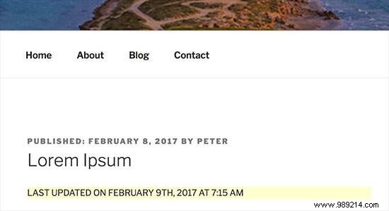 How to display the last updated date of your posts in WordPress