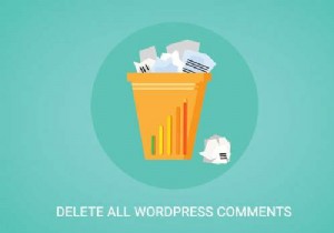 How to easily remove all WordPress comments