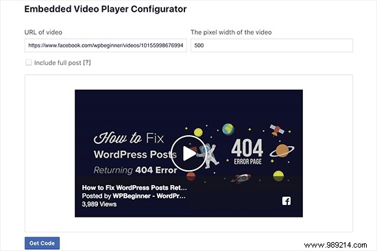 How to embed a Facebook video in WordPress