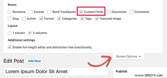 How to fix custom fields not showing in WordPress