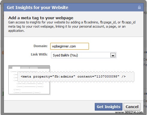 How to get Facebook Insights for your WordPress site