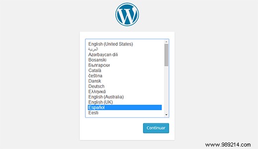 How to install WordPress in other languages