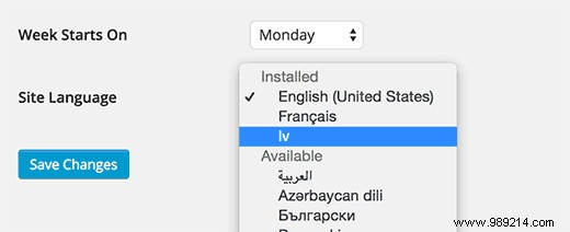 How to install WordPress in other languages