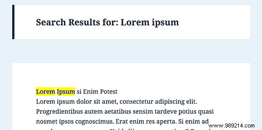 How to highlight search terms in results in WordPress
