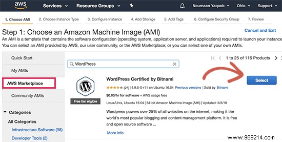 How to install WordPress on Amazon Web Services