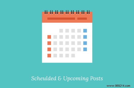 How to list future scheduled posts in WordPress