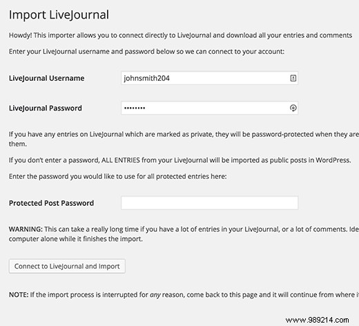 How to switch from LiveJournal to WordPress
