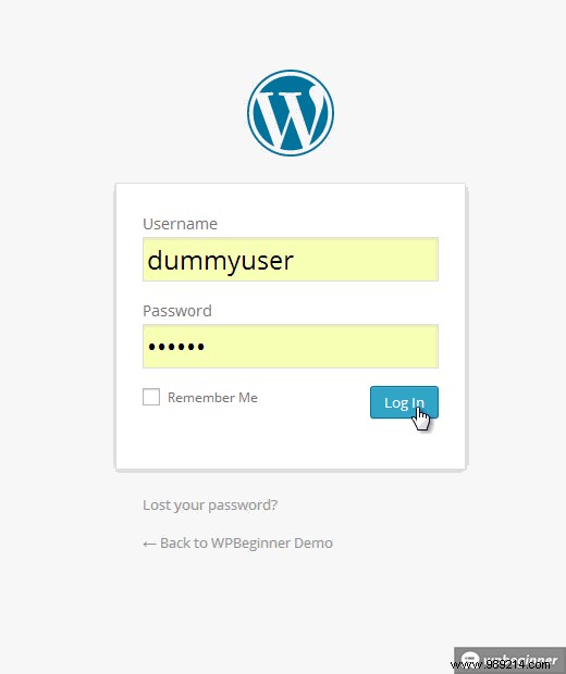 How to remove Shake login effect in WordPress