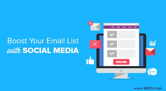 How to use social media to increase email subscribers in WordPress