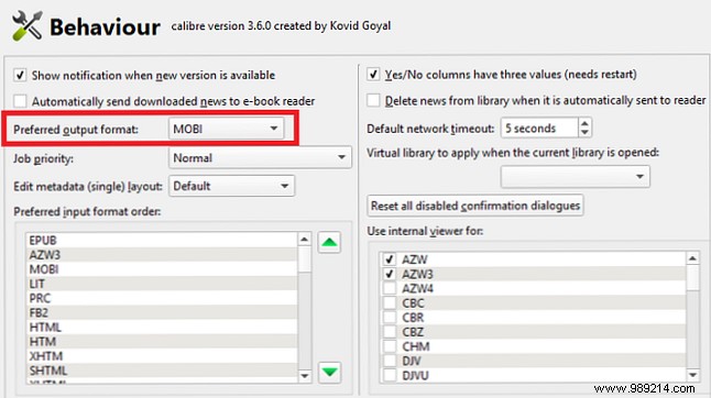 How to automatically convert e-books to Kindle format when importing to your library