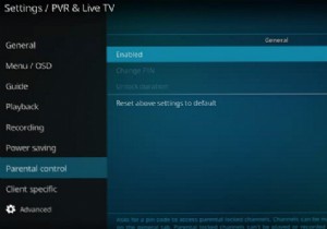 How to enable parental controls on Kodi