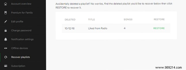 How to recover lost or deleted Spotify playlists