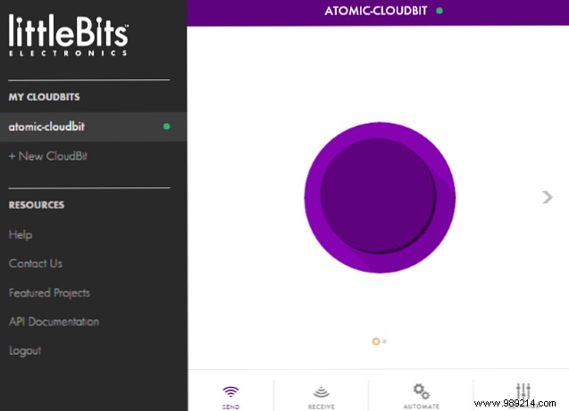 How to turn on lights remotely using Cloudbit