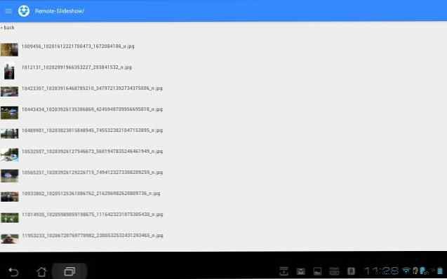 Make a remote control photo slideshow with an Android
