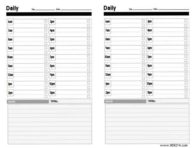 10 Free Printable Productivity Planner Templates