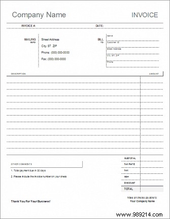 10 Simple Invoice Templates Every Freelancer Should Use