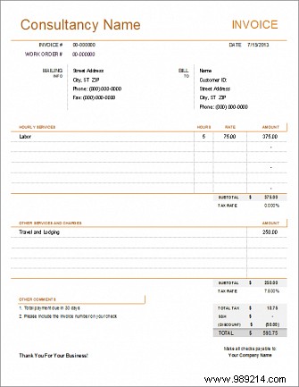 10 Simple Invoice Templates Every Freelancer Should Use