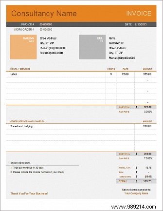 10 Simple Invoice Templates Every Freelancer Should Use