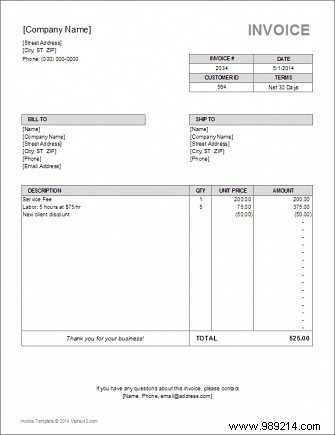 10 Simple Invoice Templates Every Freelancer Should Use