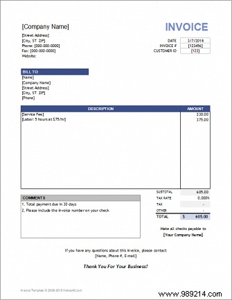 10 Simple Invoice Templates Every Freelancer Should Use