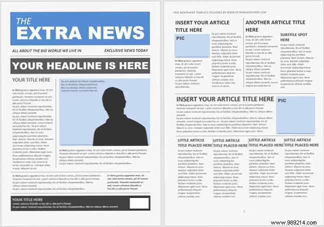 13 free newsletter templates you can print or email as PDF