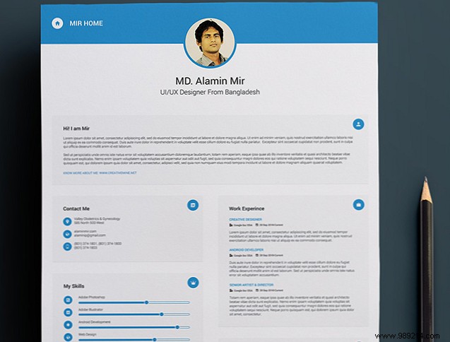 15 Free Creative Resume Templates for Photoshop and Illustrator