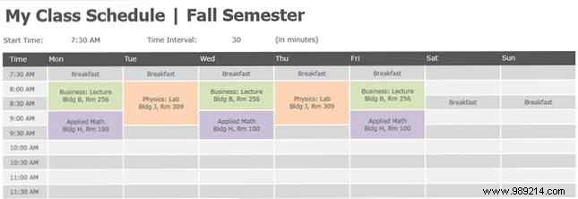 15 Checklist, Schedule and Planner Templates for Students