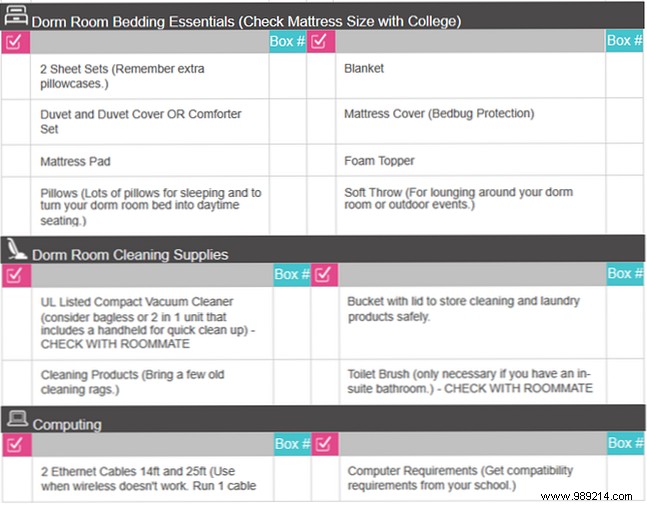 15 Checklist, Schedule and Planner Templates for Students