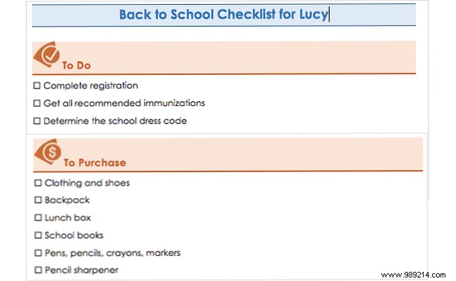 15 Checklist, Schedule and Planner Templates for Students